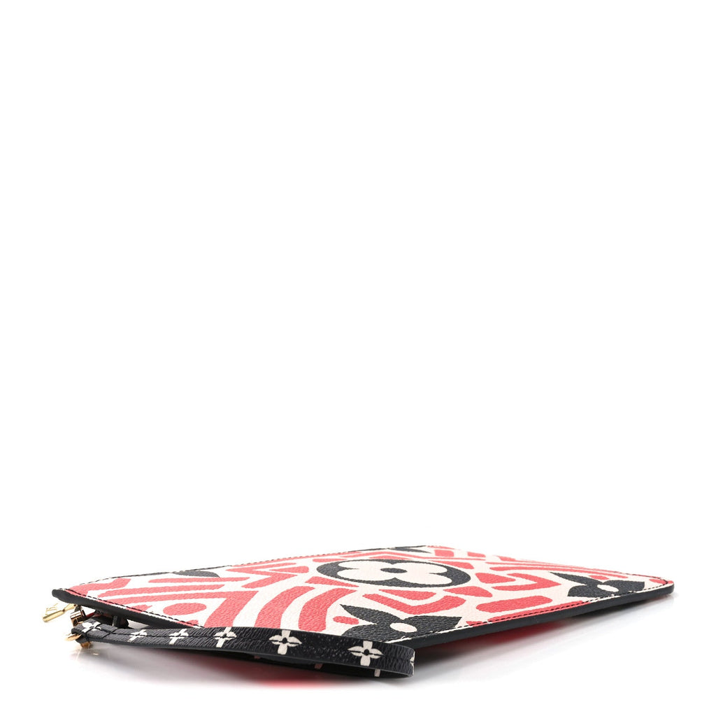 Monogram Giant Crafty Neverfull MM GM Pochette Creme Rouge Black