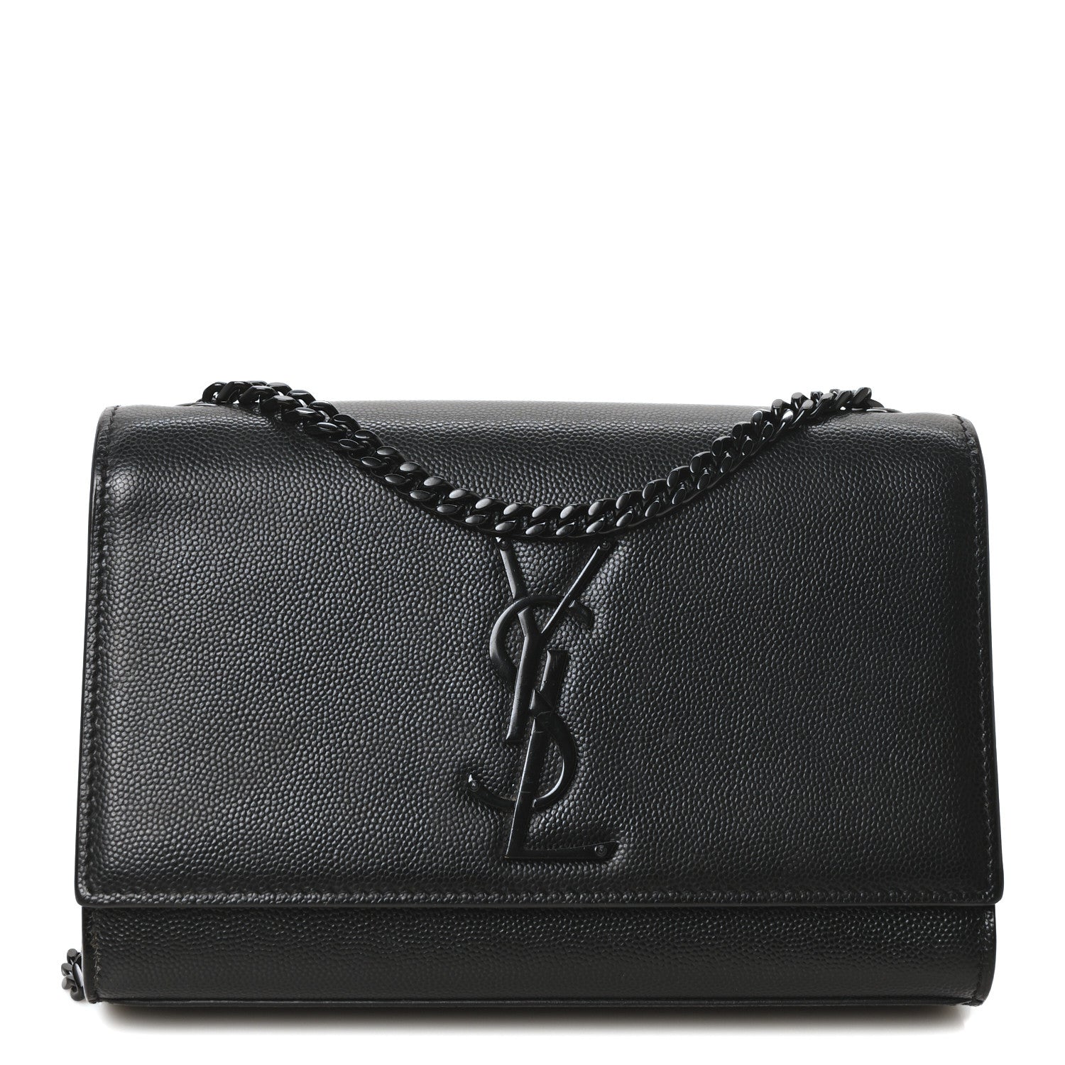Grain De Poudre Small Monogram Monochrome Kate Satchel Black