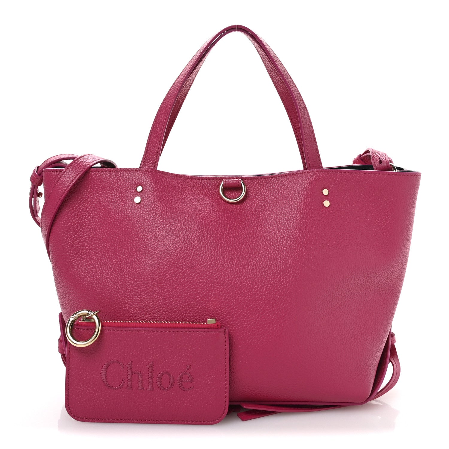 Calfskin Small East West Sense Tote Fizzy Pink