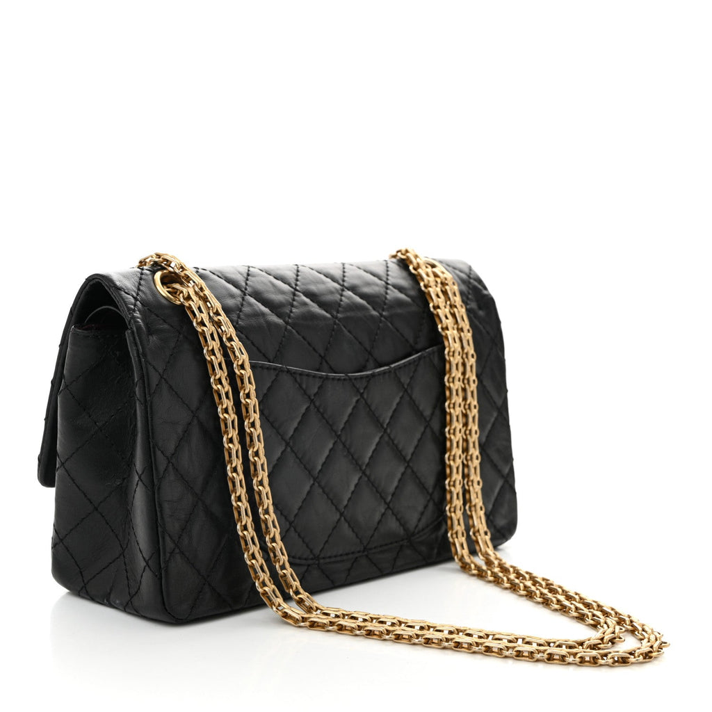 Aged Calfskin Lucky Charms 2.55 Reissue 225 Flap Black