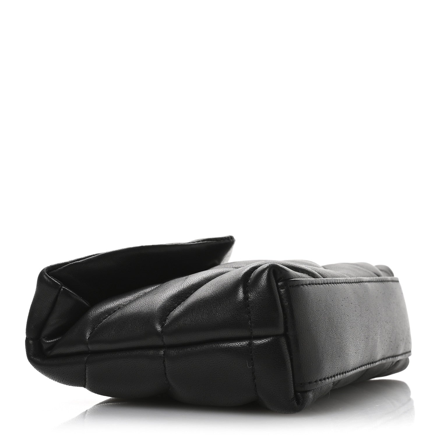 Lambskin Monogram Loulou Puffer Pouch Clutch Black