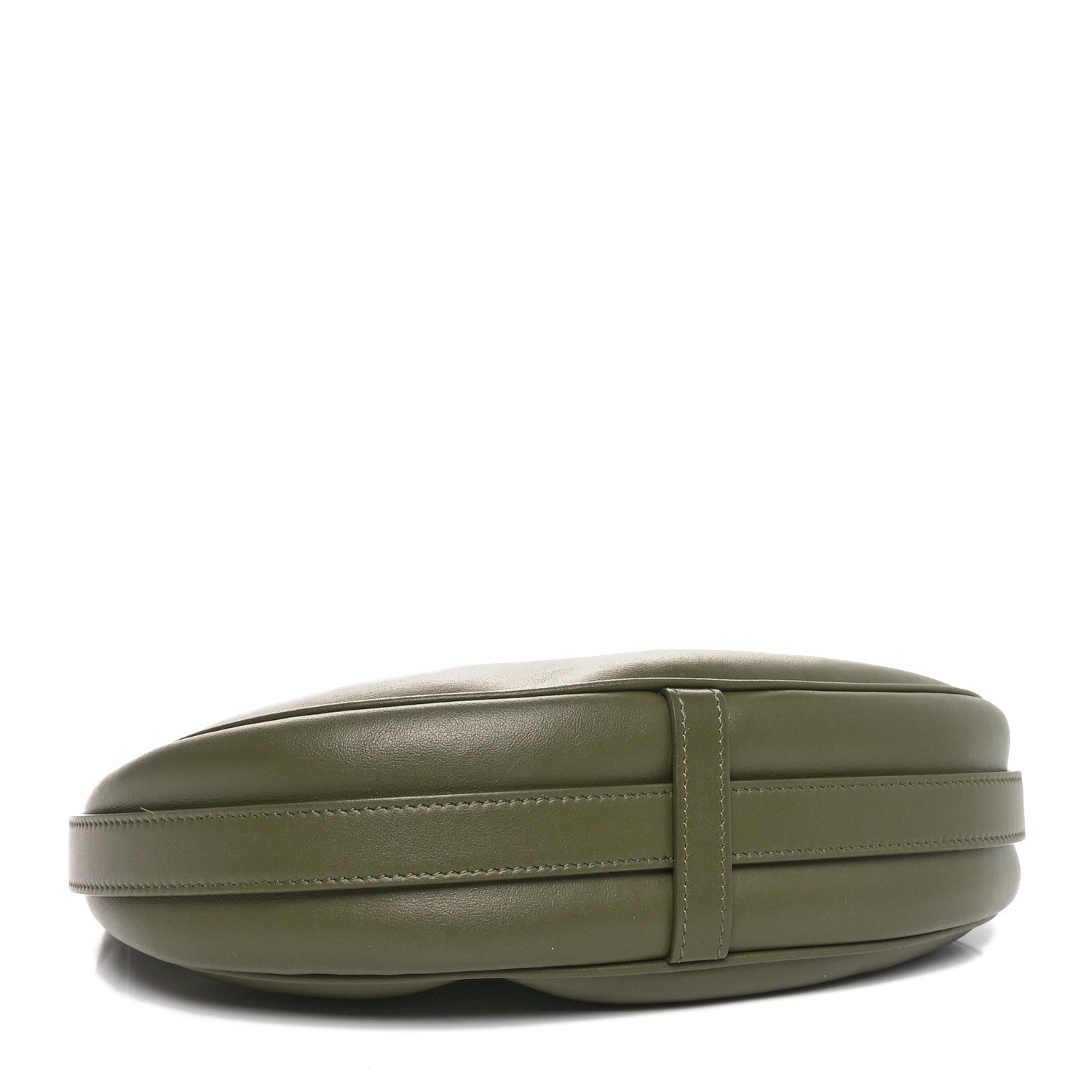 Smooth Calfskin Medium Strap Ava Shoulder Bag Dark Olive