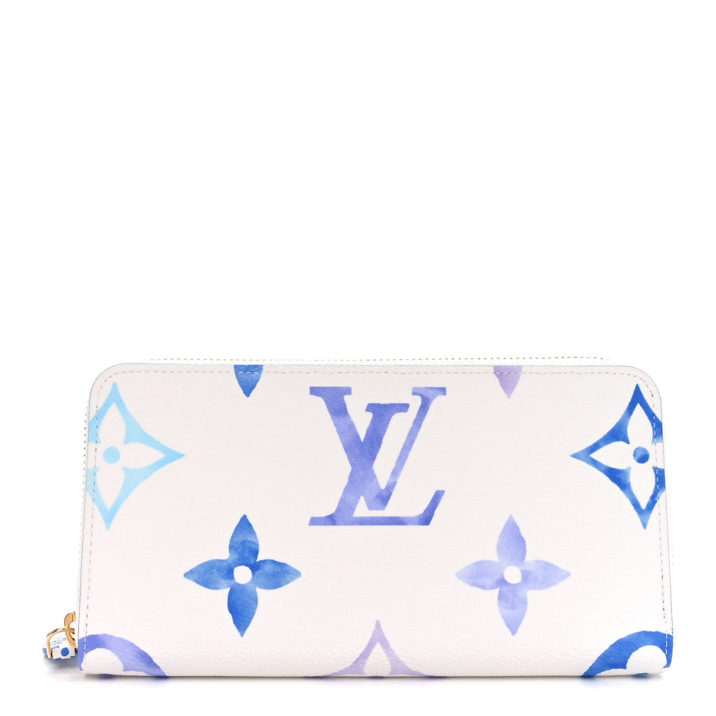 Monogram Giant By The Pool Zippy Wallet Resort Blue