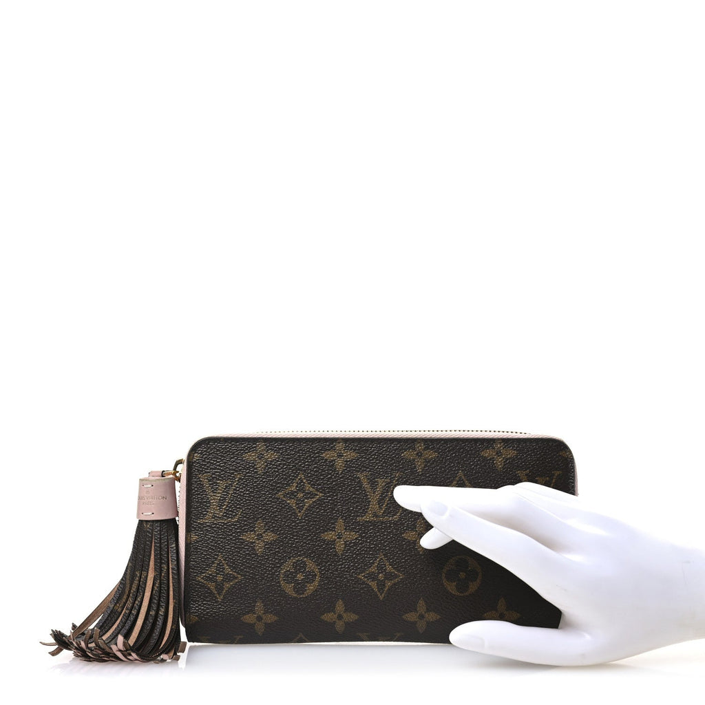 Monogram Pompon Zippy Wallet Rose Ballerine