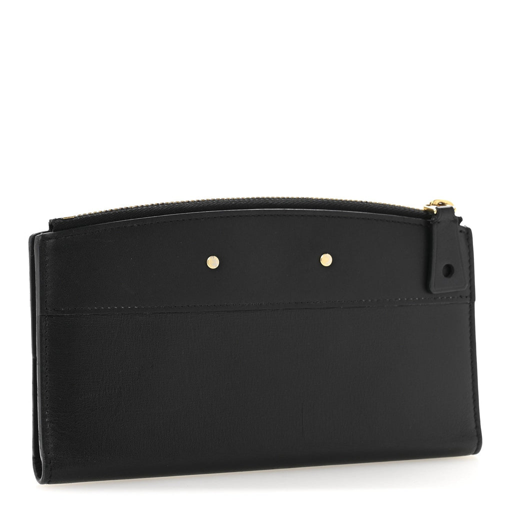 Calfskin City Steamer Wallet Black