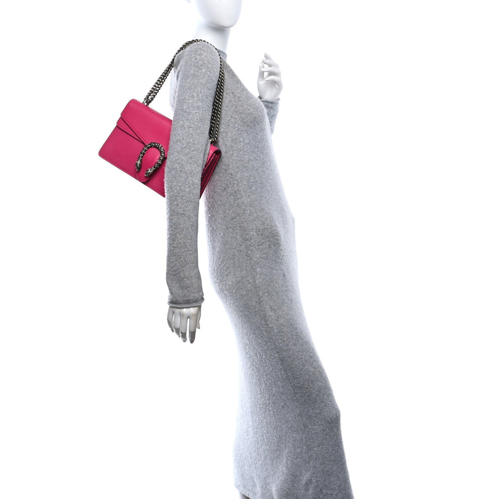 Dollar Calfskin Small Dionysus Shoulder Bag Box Pink