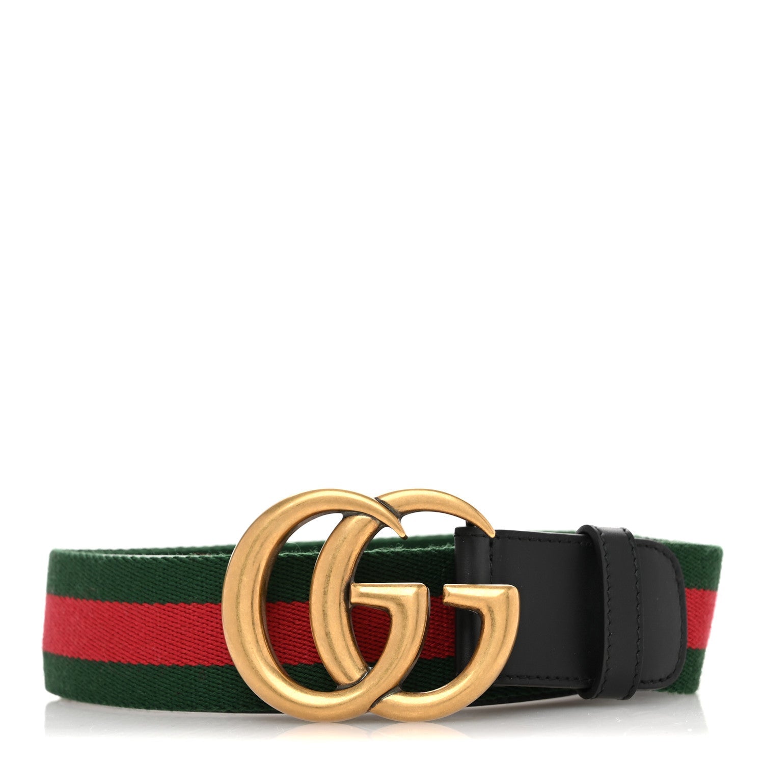 Nylon Calfskin Double G Web 40mm Belt 100 40 Green Red Black