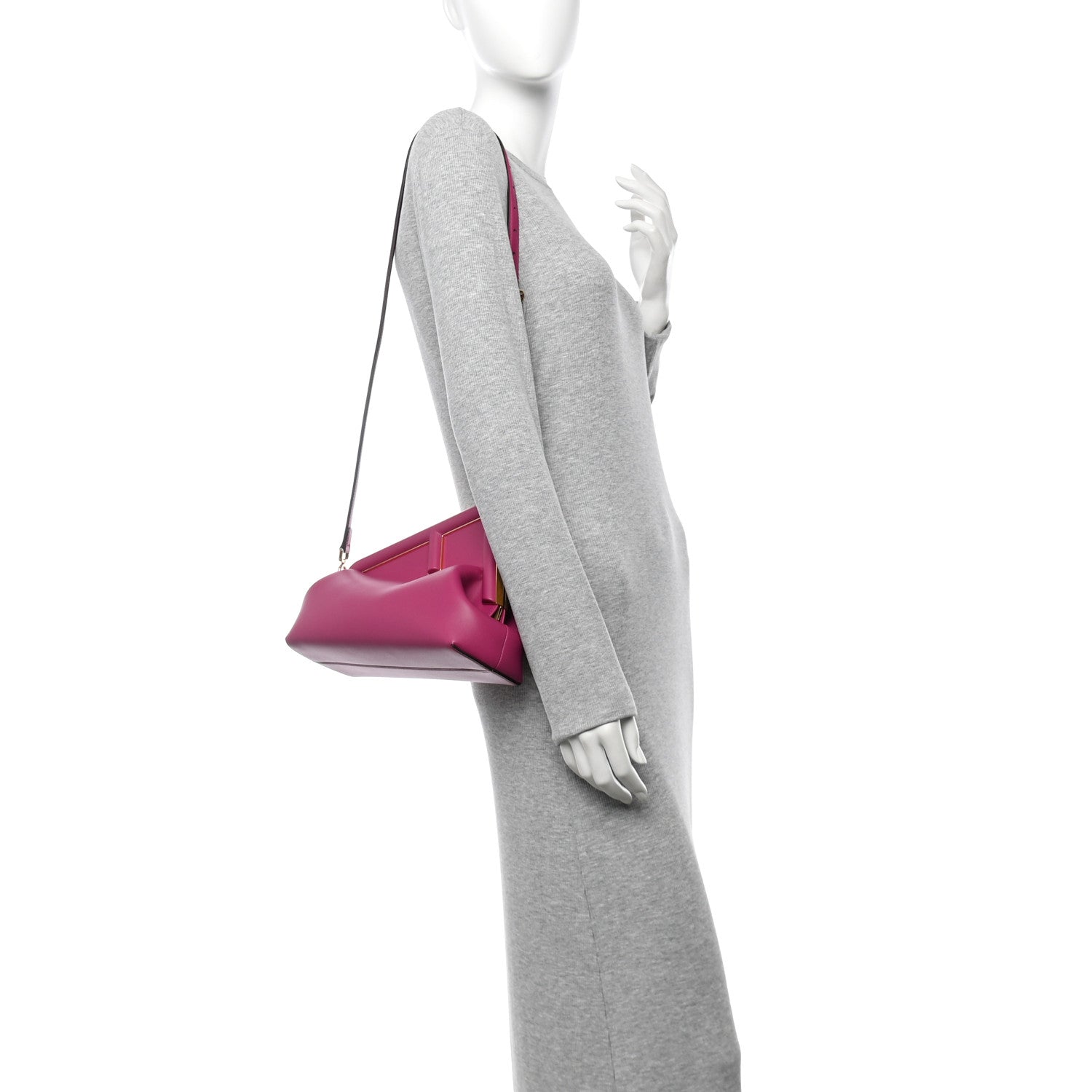 Shiny Nappa Midi Fendi First Ciclamino Pilar