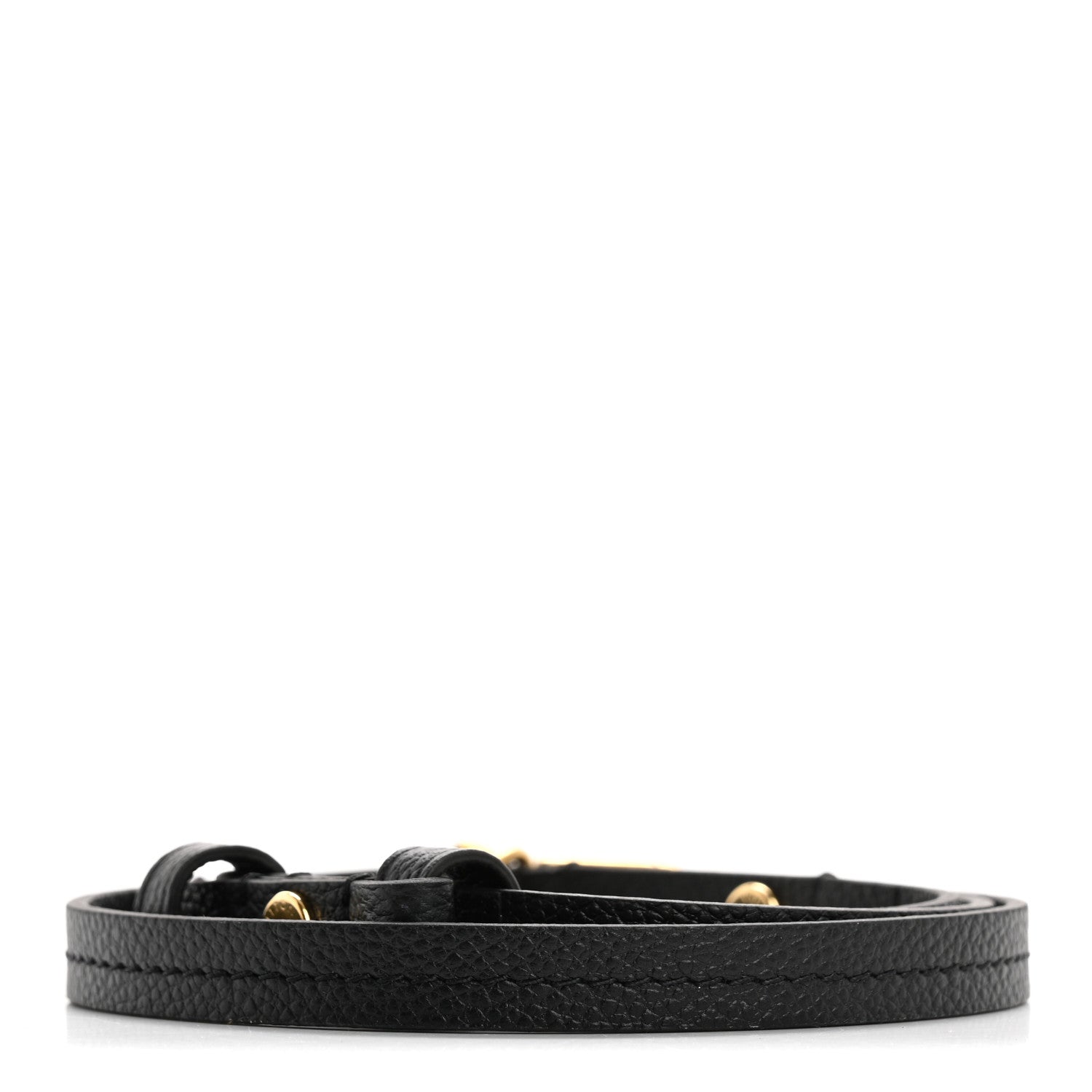Calfskin Easy Pouch On Shoulder Strap Black