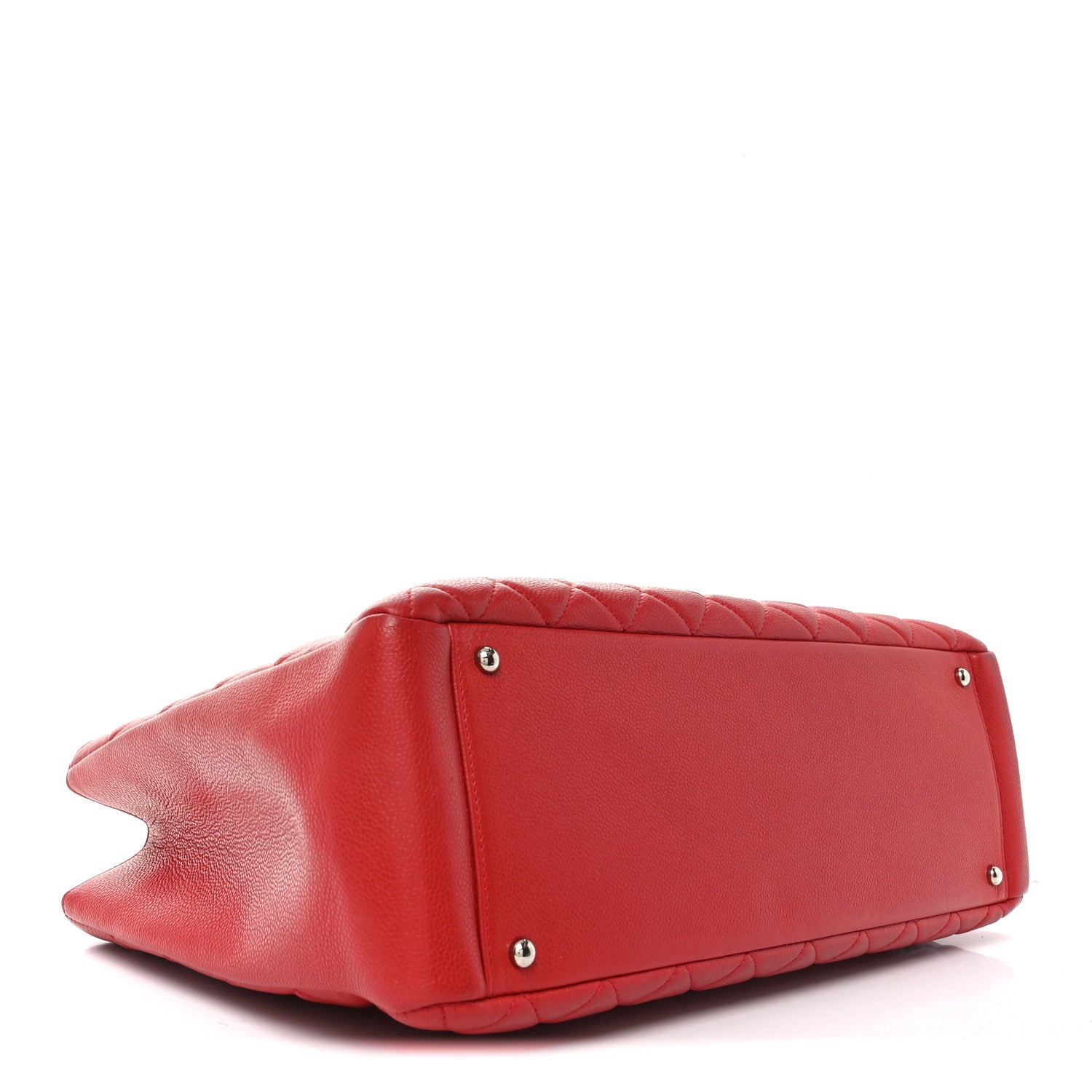 Caviar Quilted XL Grand Shopping Tote GST Red