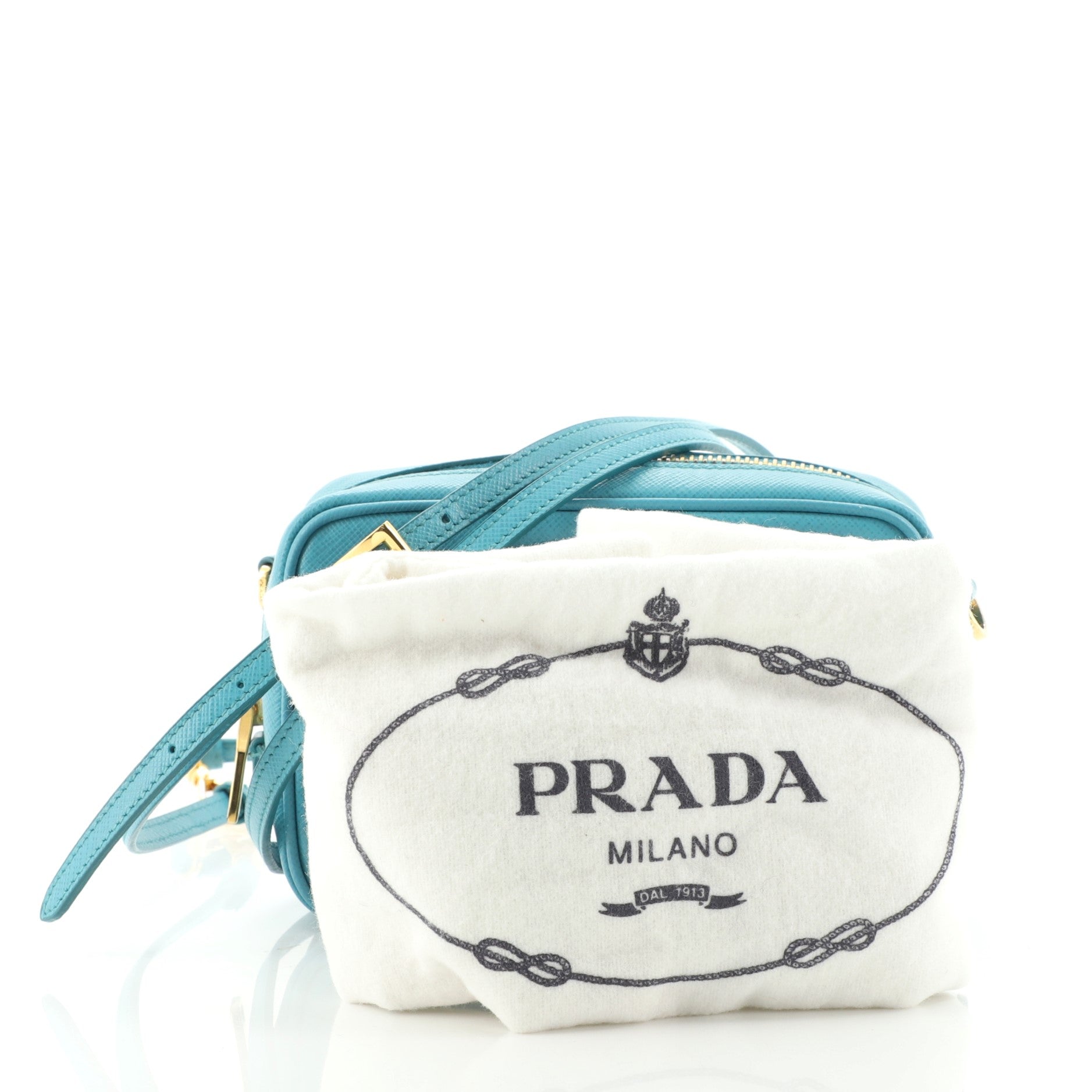 Bow Camera Crossbody Bag Saffiano Leather Mini