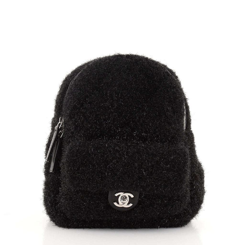 CC Pocket Backpack Quilted Knit Pluto Glitter Mini