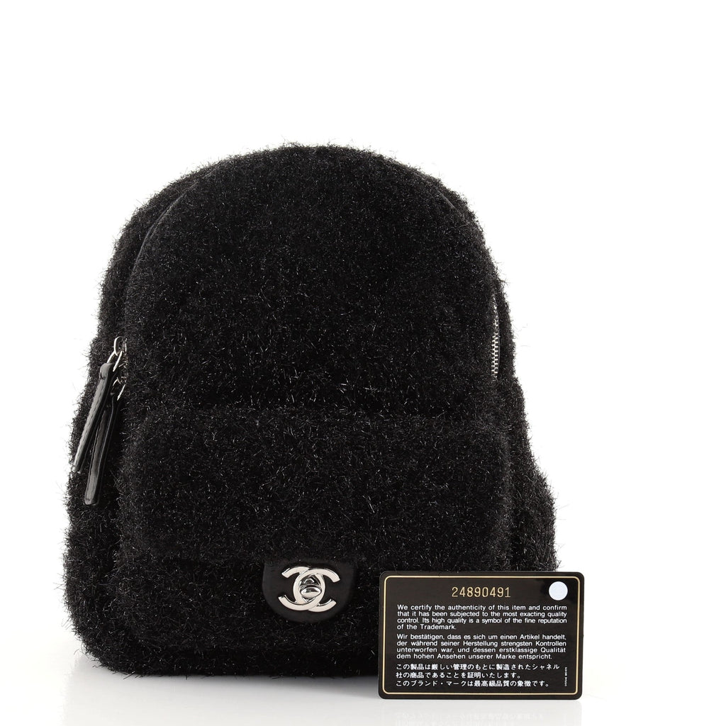 CC Pocket Backpack Quilted Knit Pluto Glitter Mini