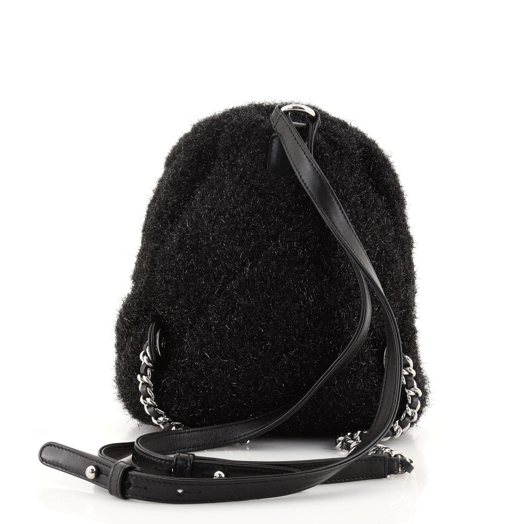 CC Pocket Backpack Quilted Knit Pluto Glitter Mini