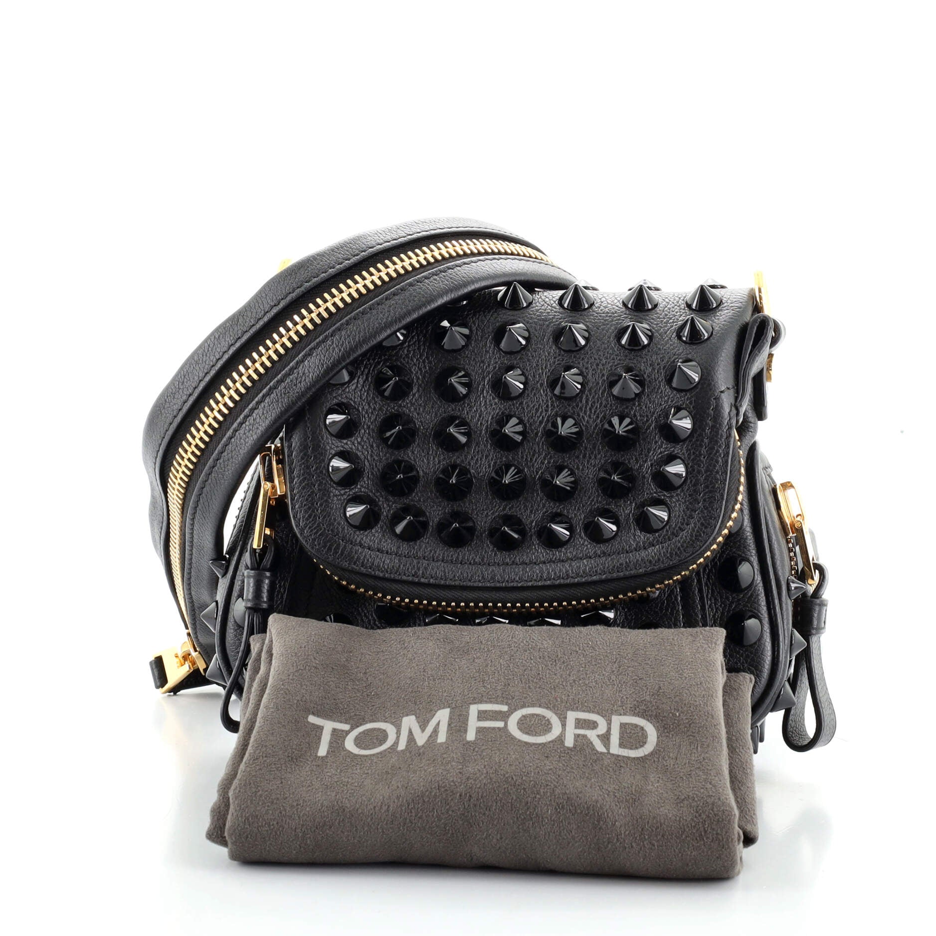 Jennifer Crossbody Bag Studded Leather Mini