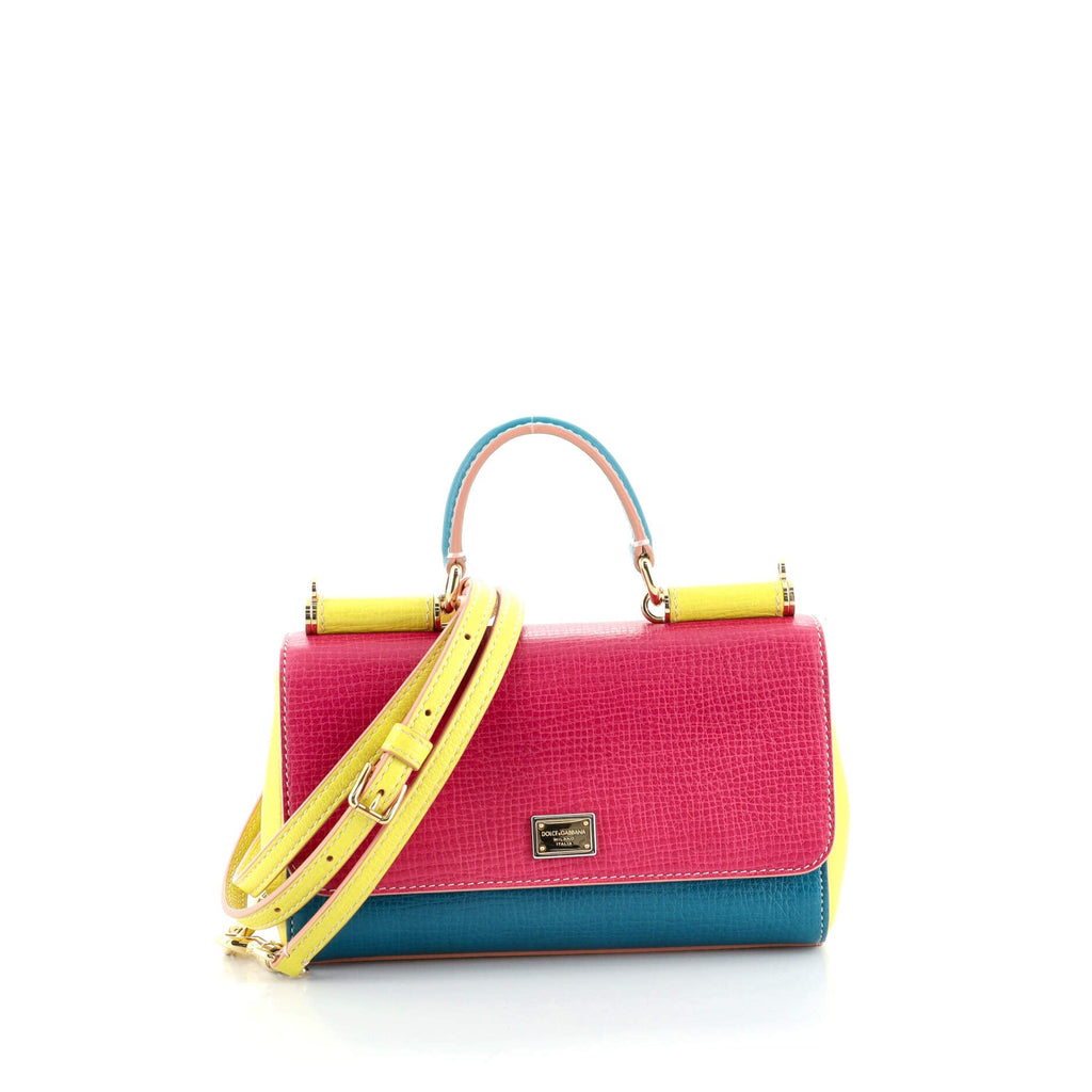 Miss Sicily Convertible Clutch Leather Mini