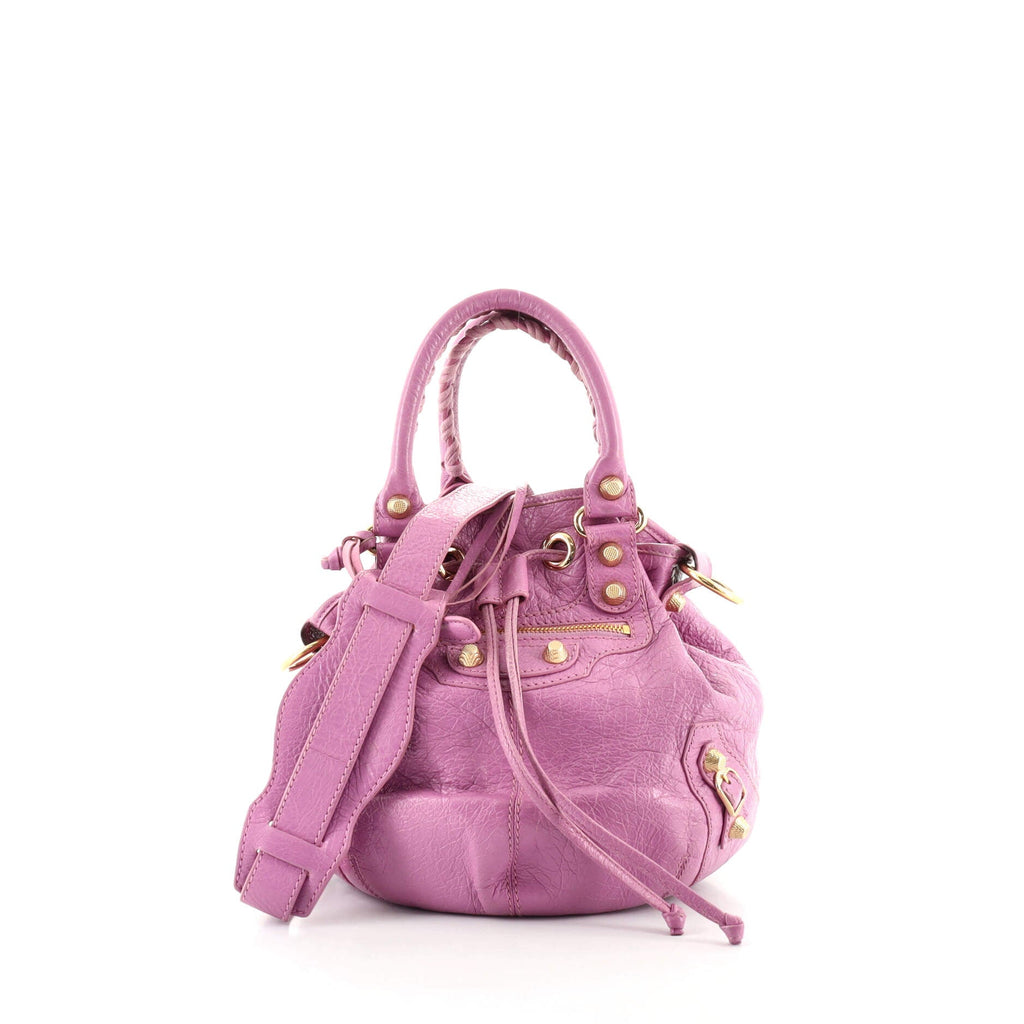 Pom Pon Classic Studs Bag Leather Mini