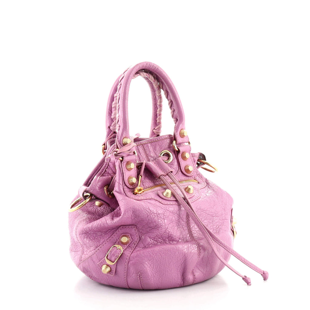 Pom Pon Classic Studs Bag Leather Mini