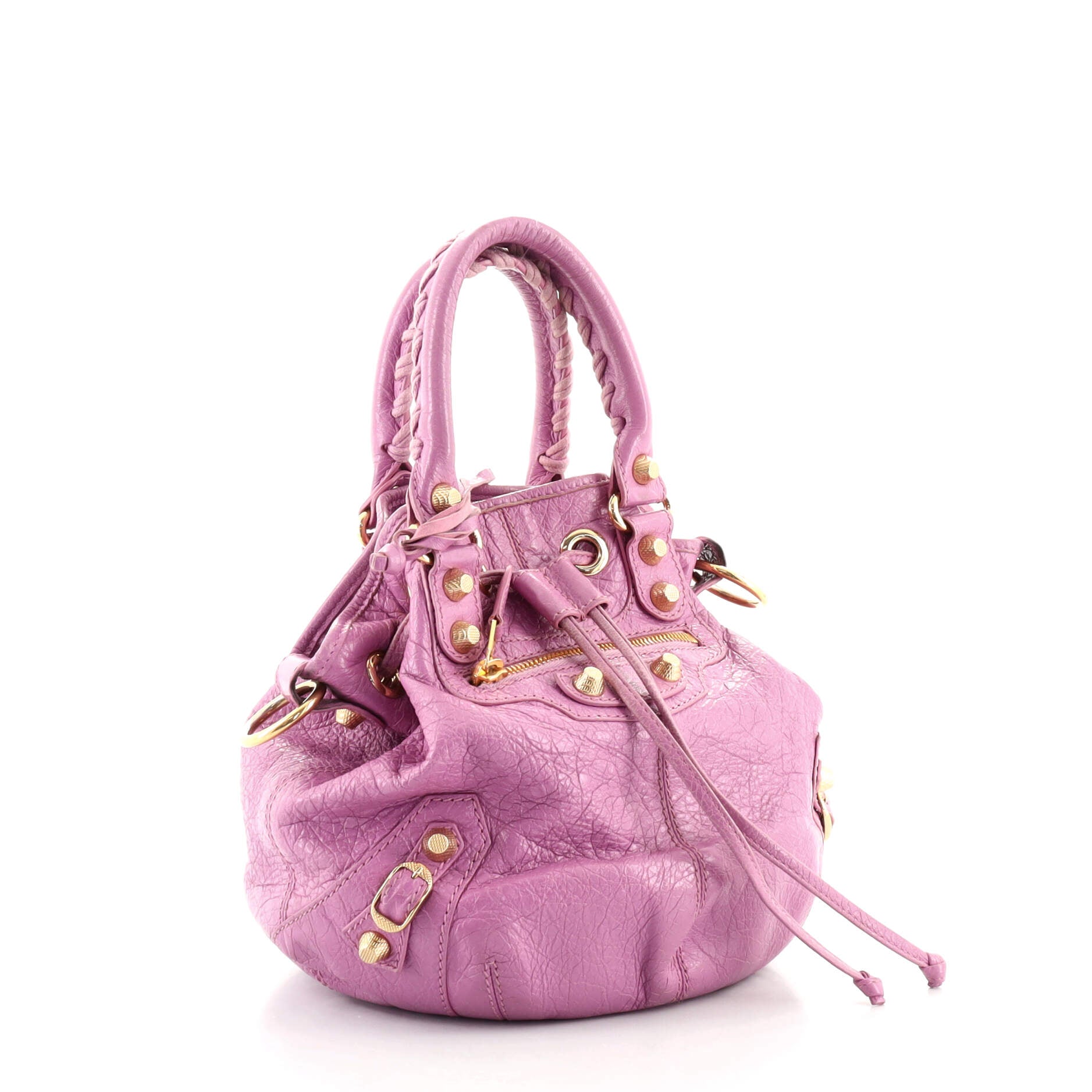 Pom Pon Classic Studs Bag Leather Mini