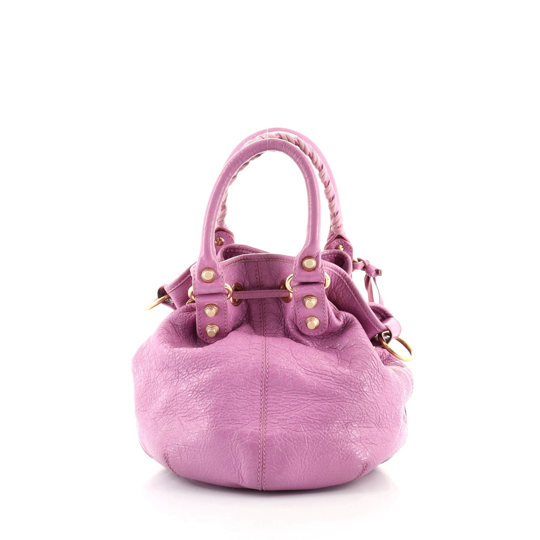 Pom Pon Classic Studs Bag Leather Mini