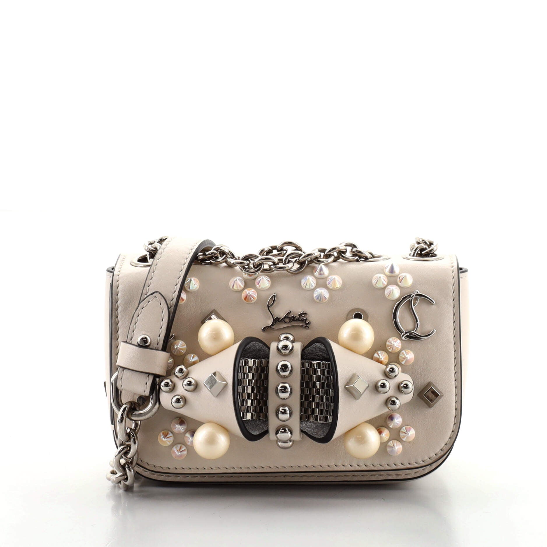Sweety Charity Crossbody Bag Embellished Leather Mini