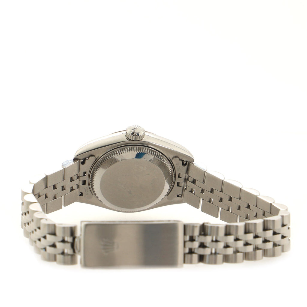 Oyster Perpetual Datejust Automatic Watch Stainless Steel and White Gold with Diamond Markers 26