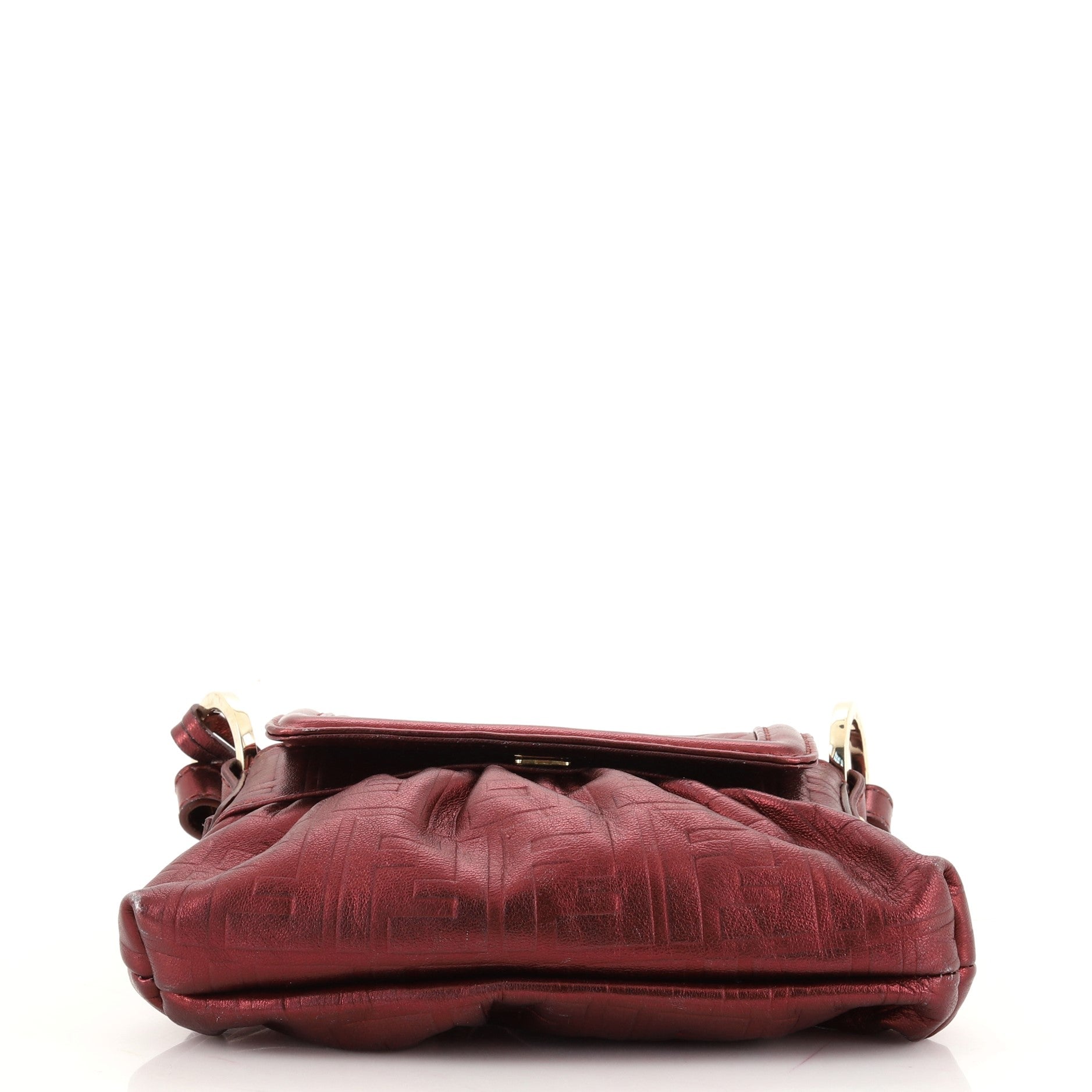 Chef Flap Bag Zucca Embossed Leather Mini