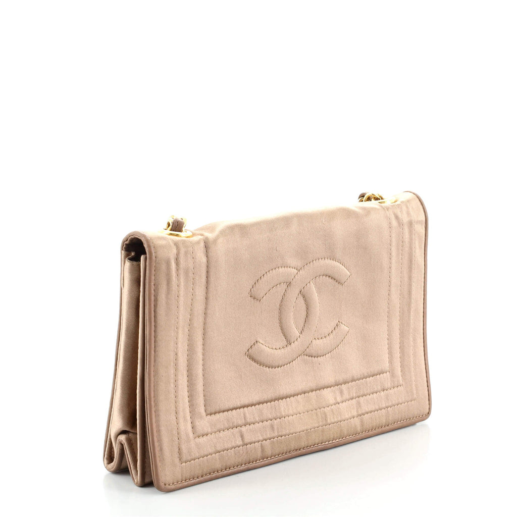 Vintage CC Stitch Flap Bag Satin Mini