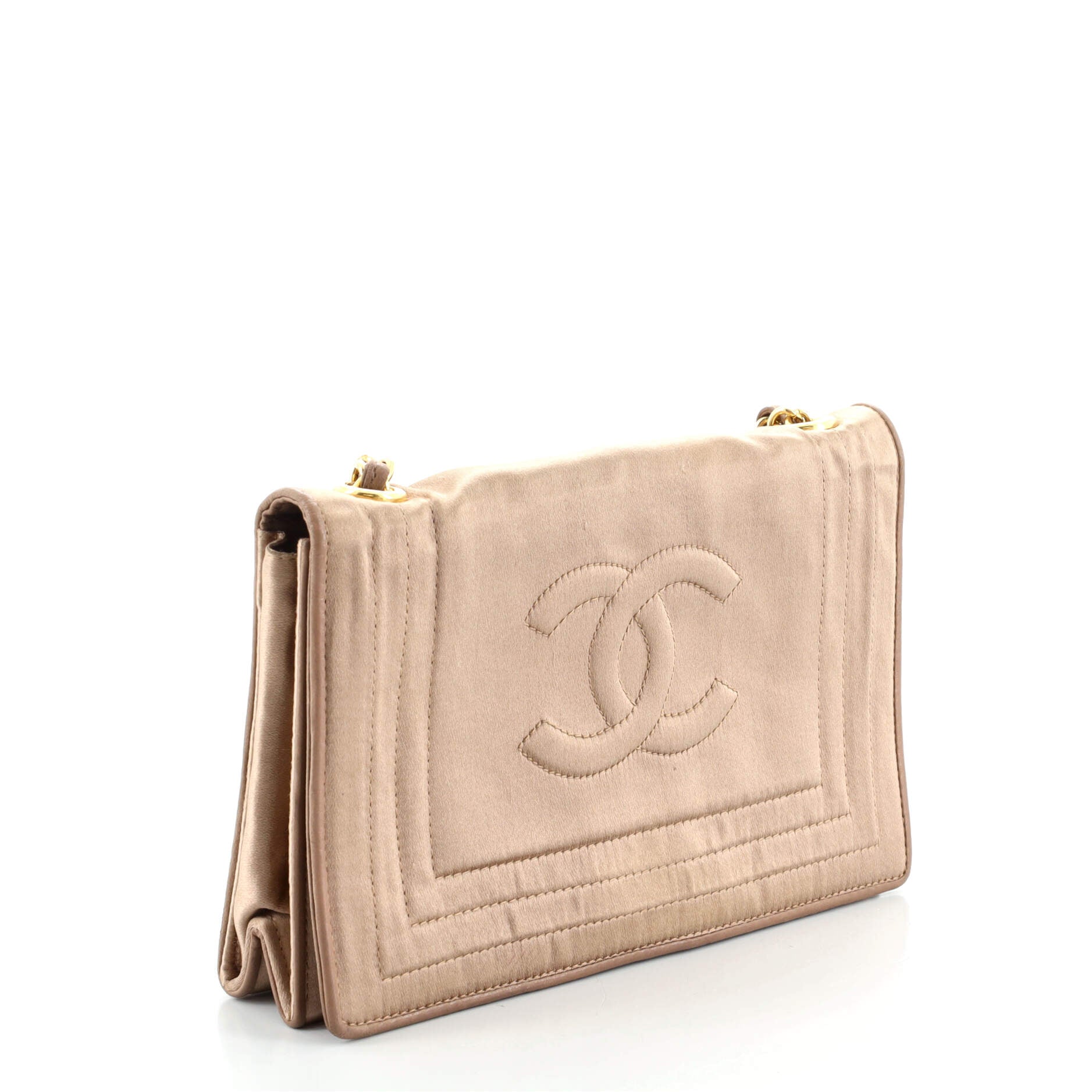 Vintage CC Stitch Flap Bag Satin Mini