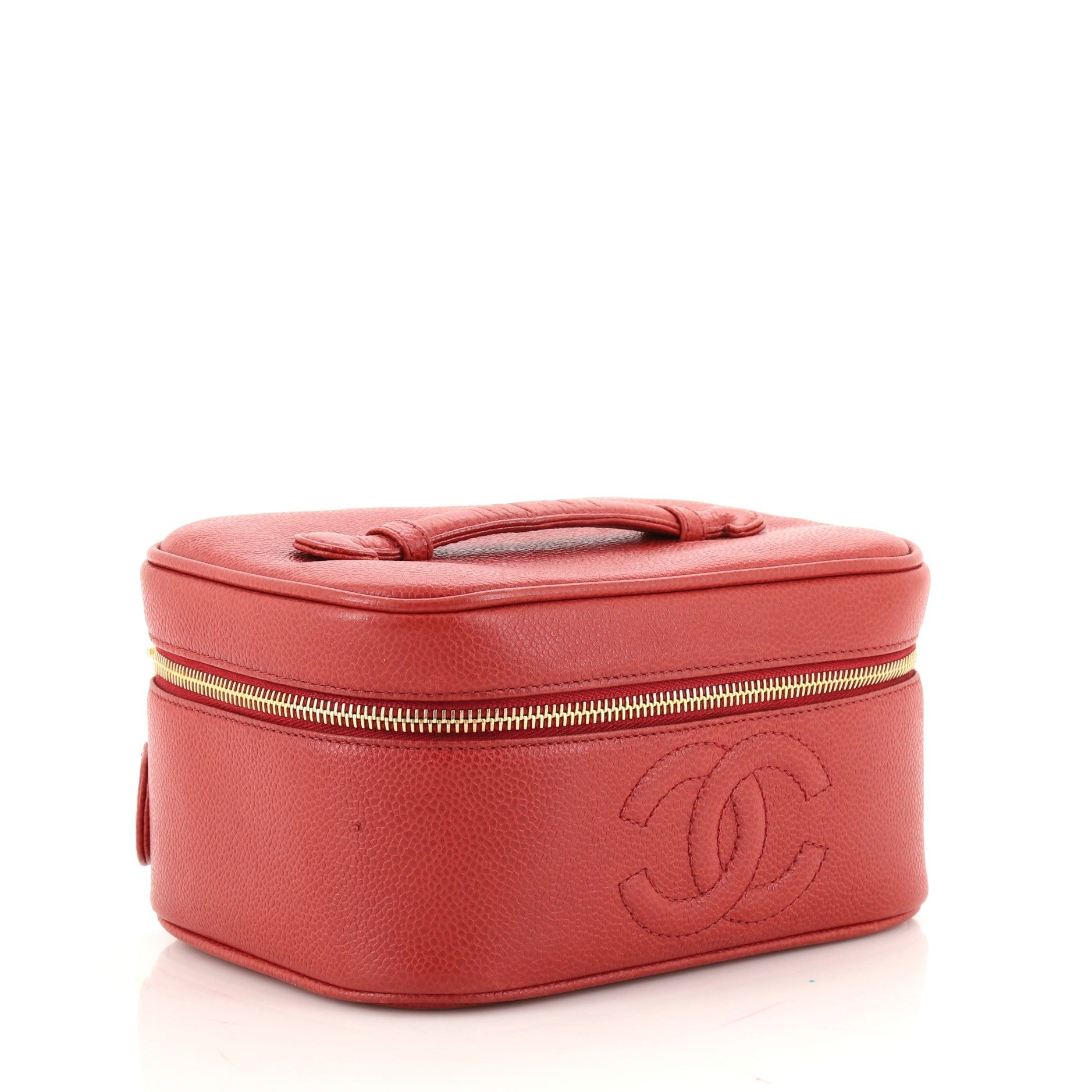 Vintage Timeless Cosmetic Case Caviar Medium