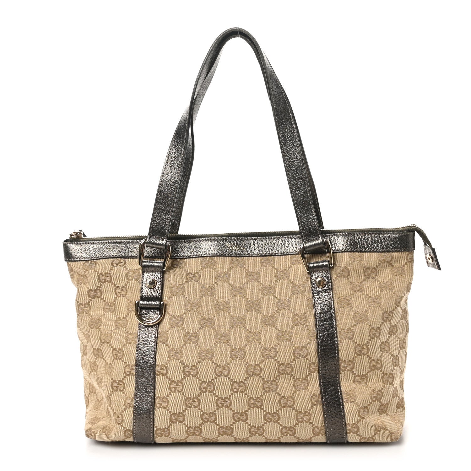 Monogram Medium Abbey Tote Metallic