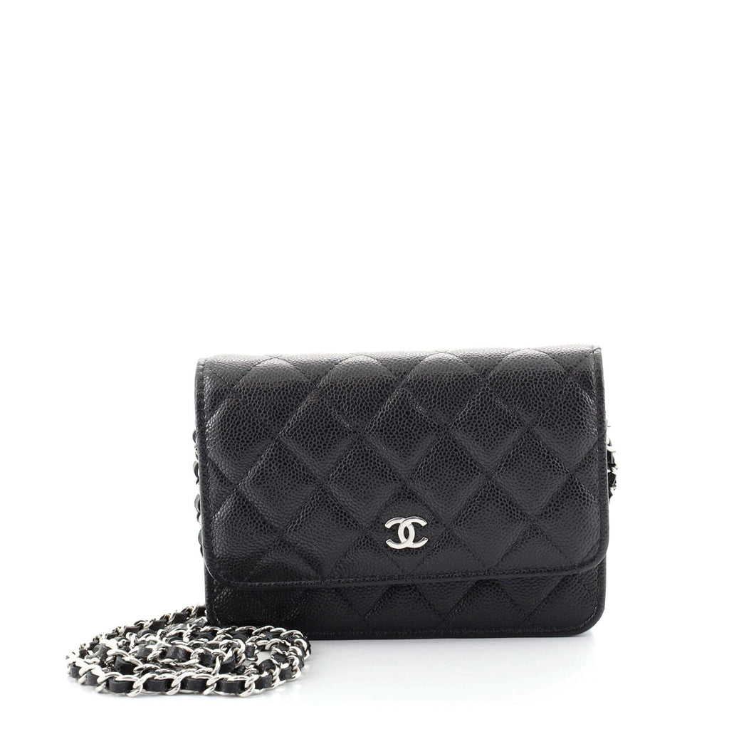 Wallet on Chain Quilted Caviar Mini
