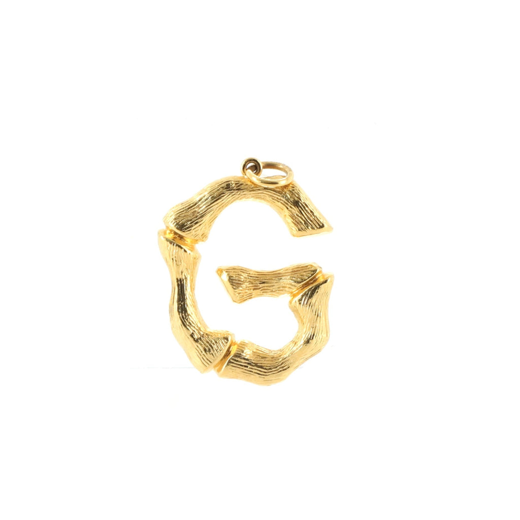 Alphabet Pendant Necklace Metal Large