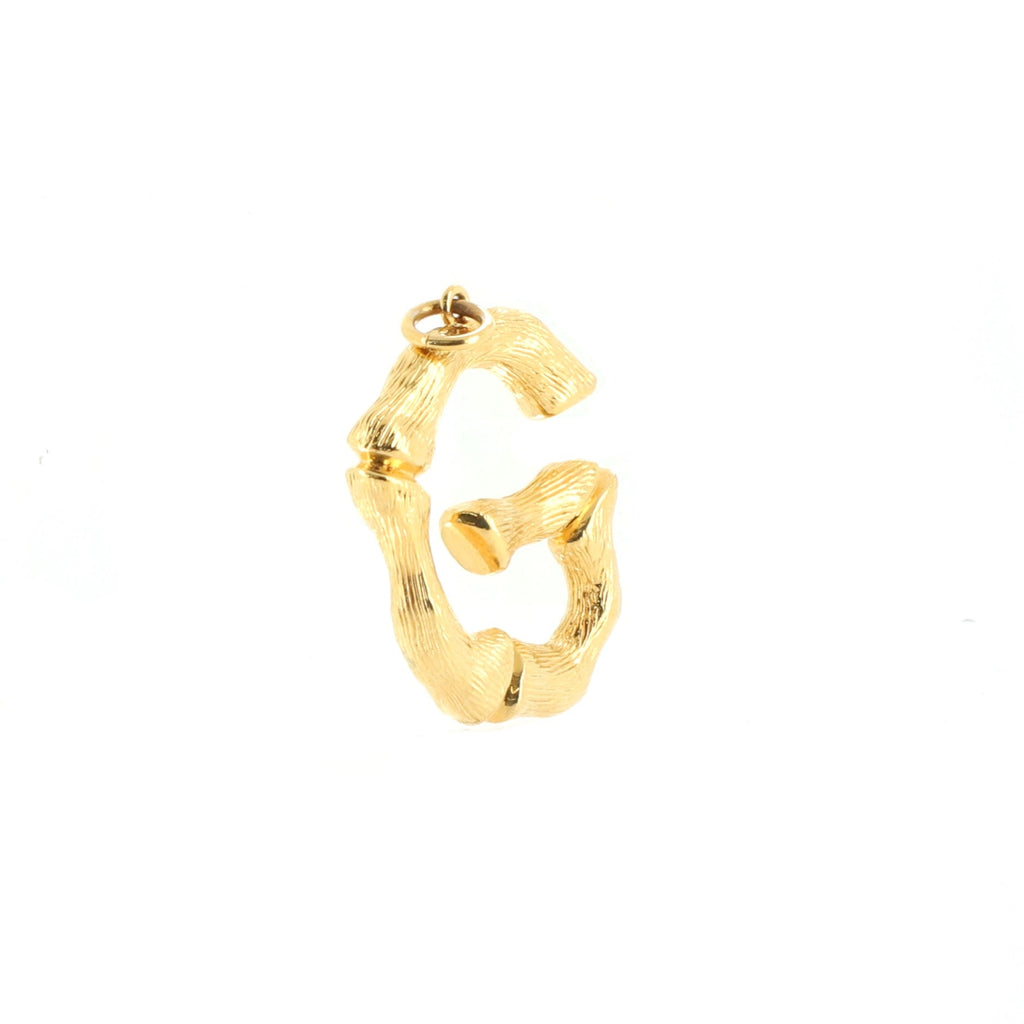 Alphabet Pendant Necklace Metal Large