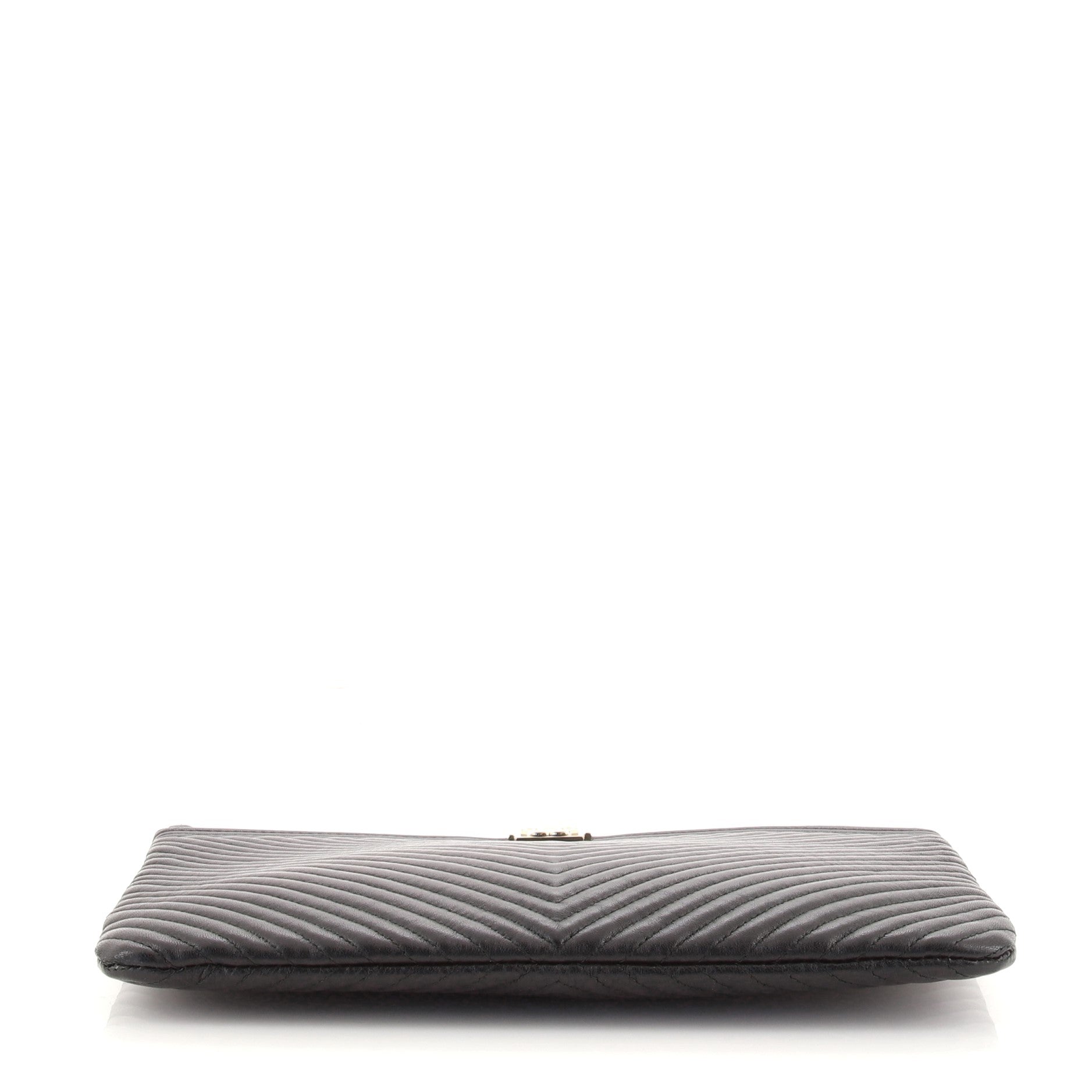Boy O Case Clutch Chevron Calfskin Medium