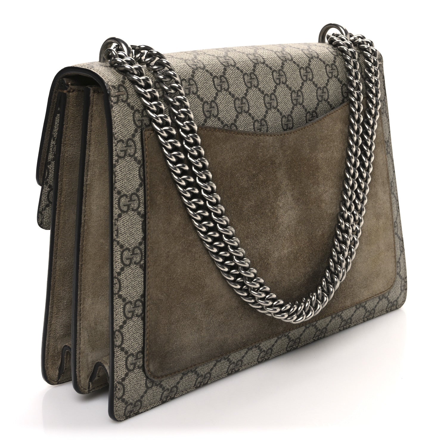 GG Supreme Monogram Medium Dionysus Shoulder Bag Taupe