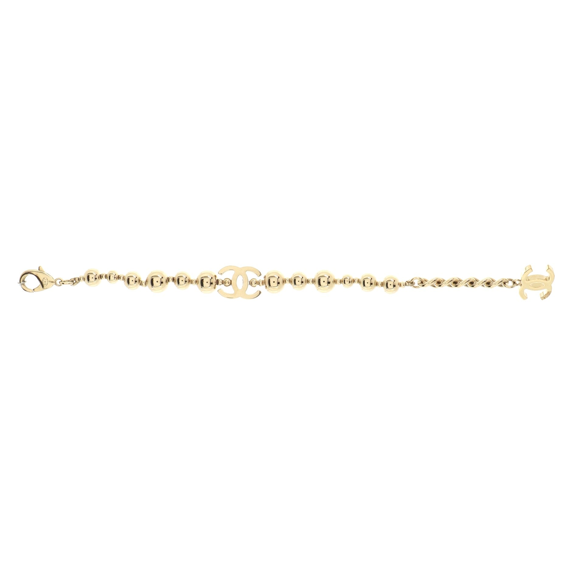 CC Beaded Bracelet Metal