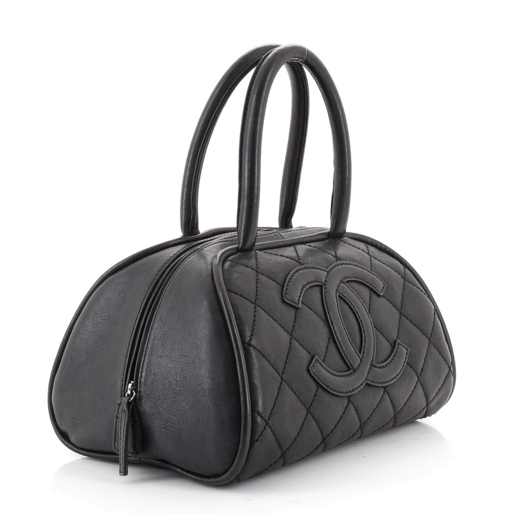 Timeless CC Bowler Bag Quilted Leather Mini