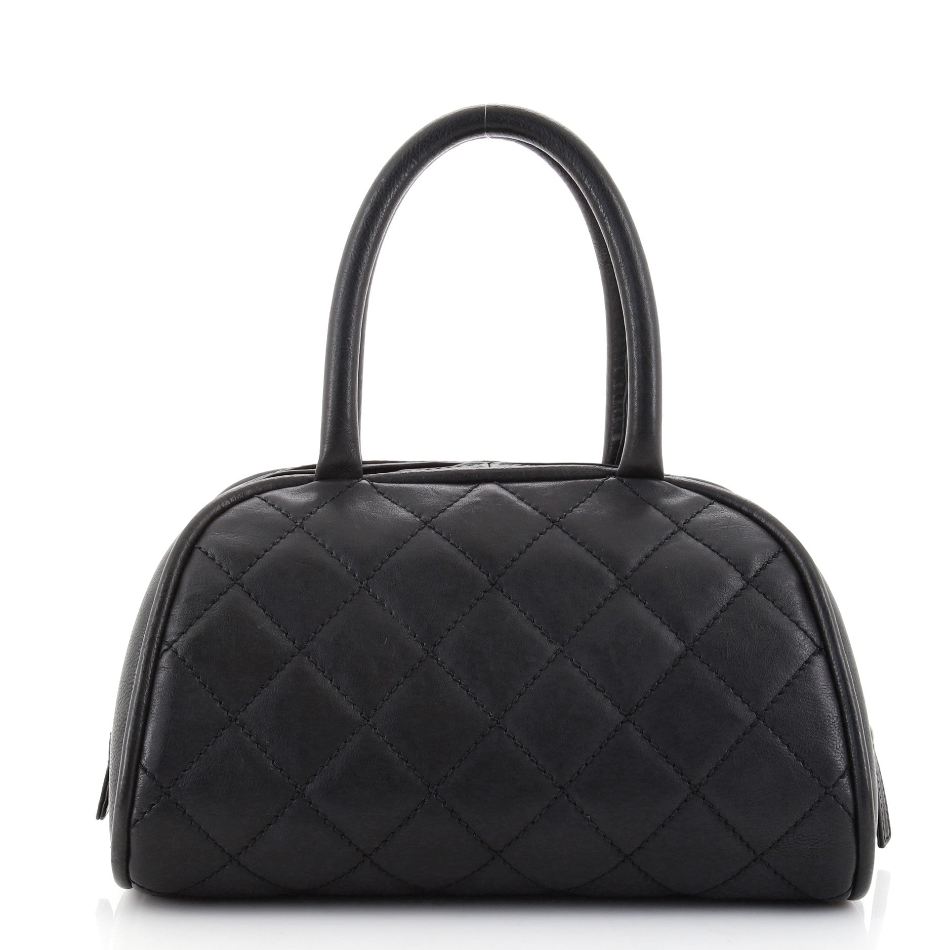 Timeless CC Bowler Bag Quilted Leather Mini