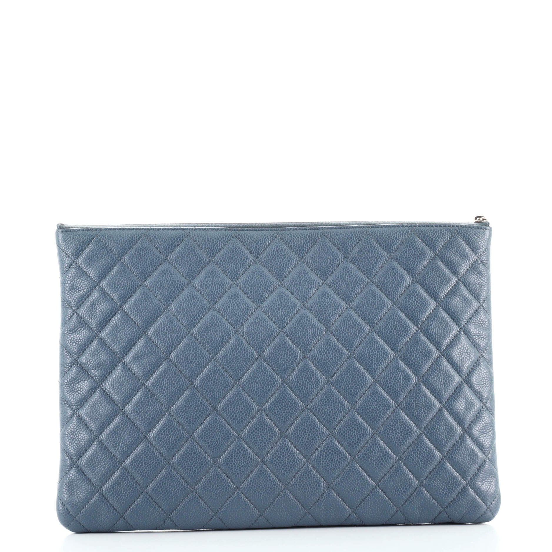O Case Clutch Quilted Caviar Large