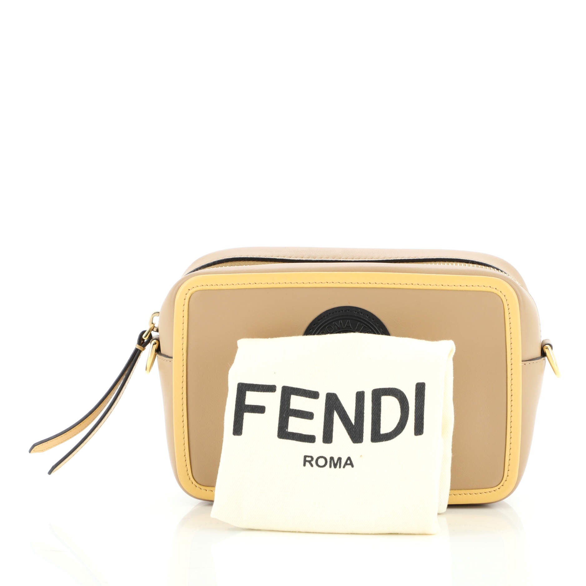 FF Logo Stamp Camera Bag Leather Mini