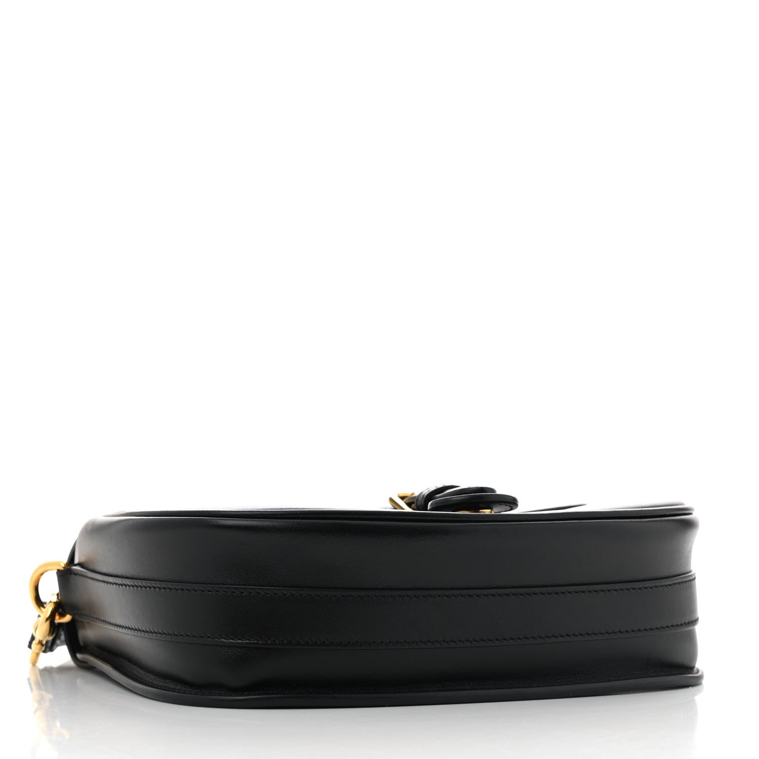 Box Calfskin Medium Bobby Flap Black