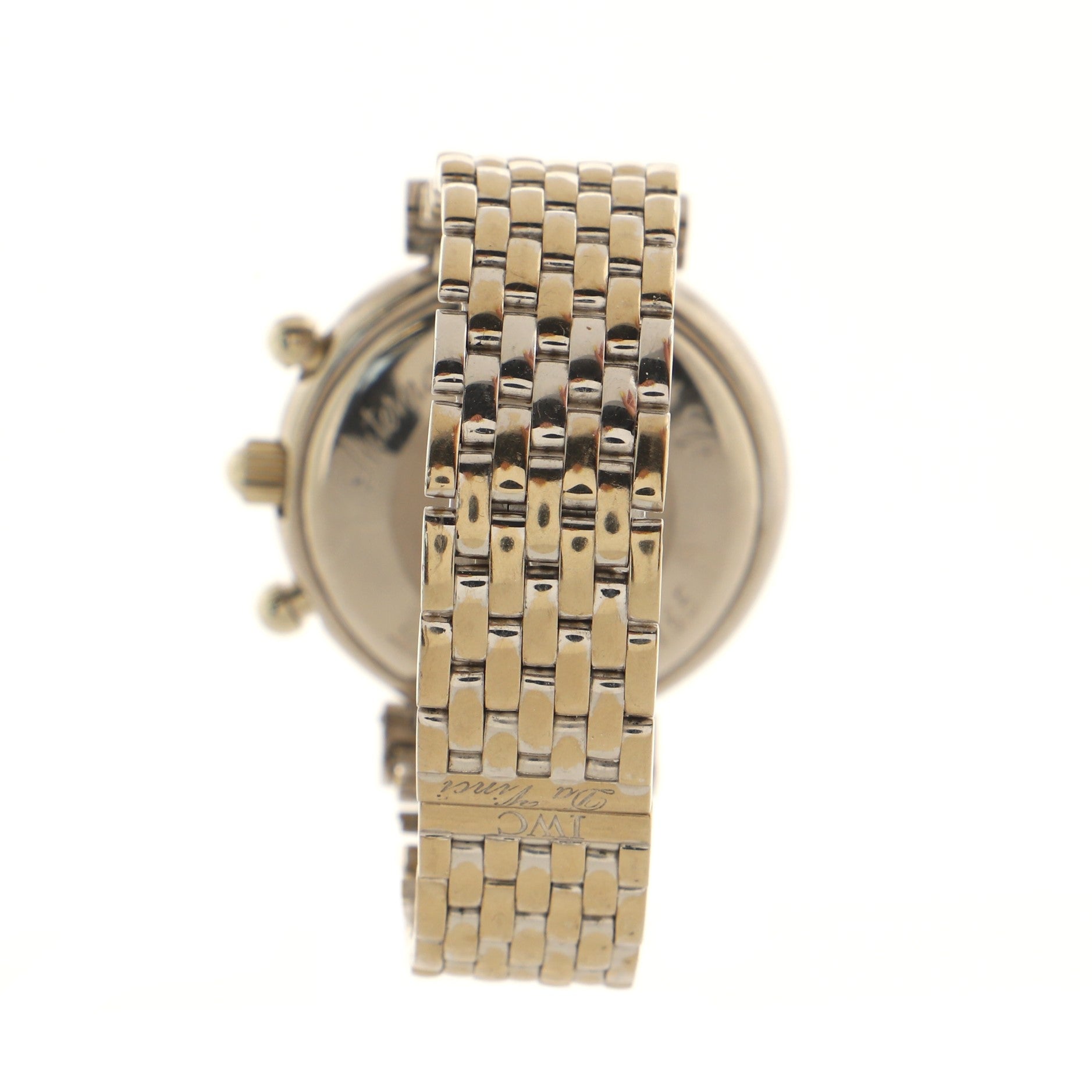 Da Vinci Perpetual Chronograph Automatic Watch 18K White Gold with Diamond Dial and Ruby Markers and Diamond Lugs 39