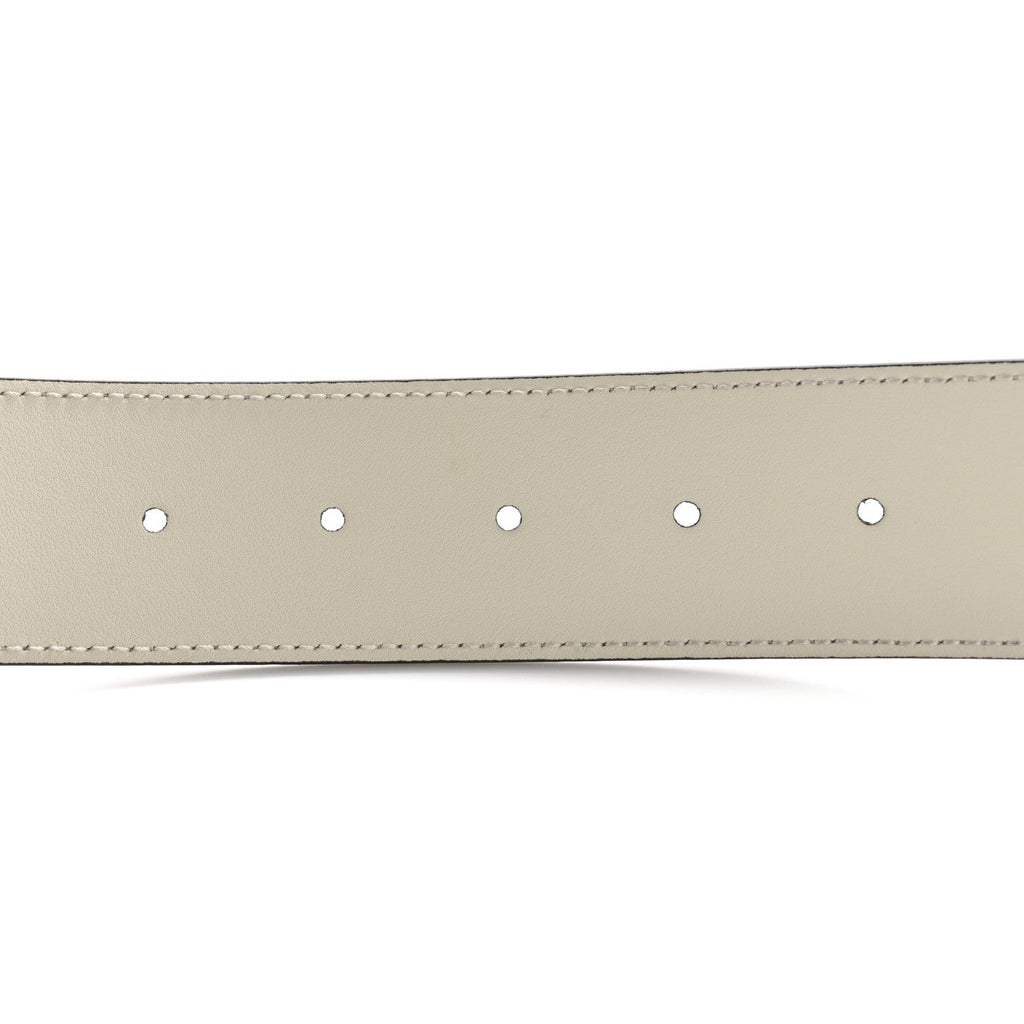 Calfskin Double G 40mm Belt 115 46 Mystic White