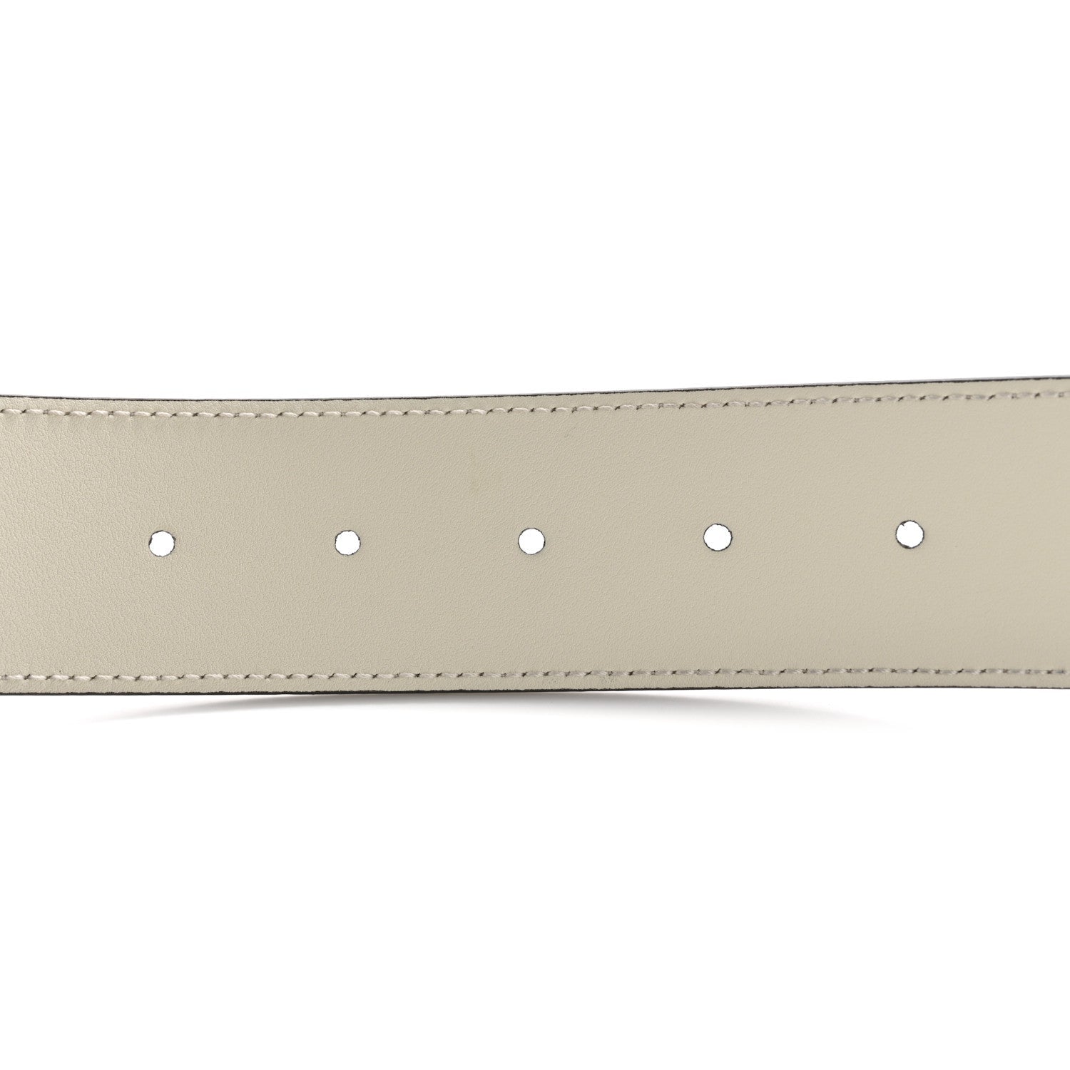 Calfskin Double G 40mm Belt 115 46 Mystic White
