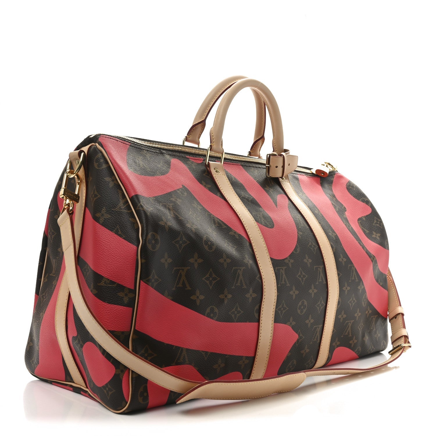 Monogram Tahitienne Saint Tropez Keepall Bandouliere 50