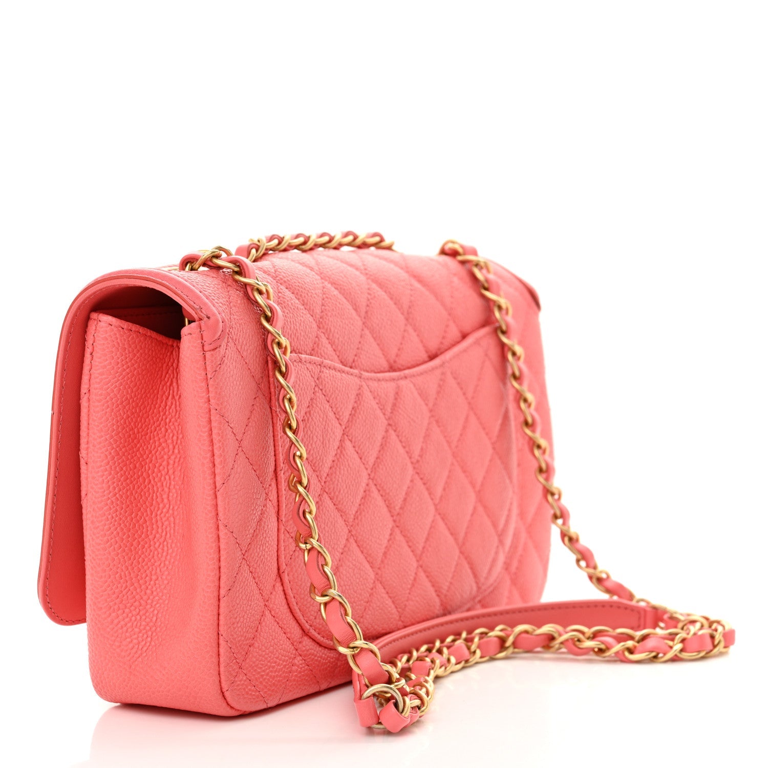 Caviar Quilted Medium CC Filigree Flap Pink