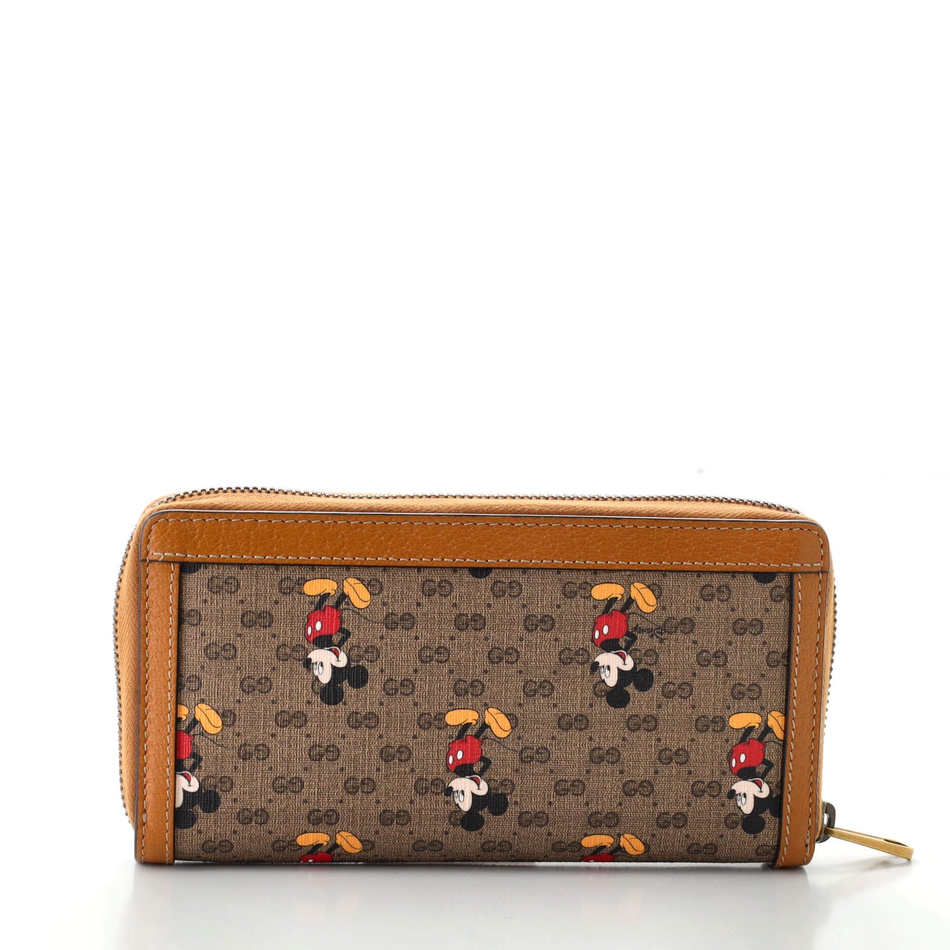 Disney Mickey Mouse Zip Wallet Printed Mini GG Coated Canvas Long