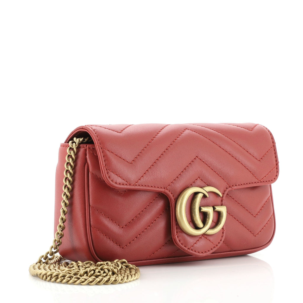 GG Marmont Flap Bag Matelasse Leather Super Mini