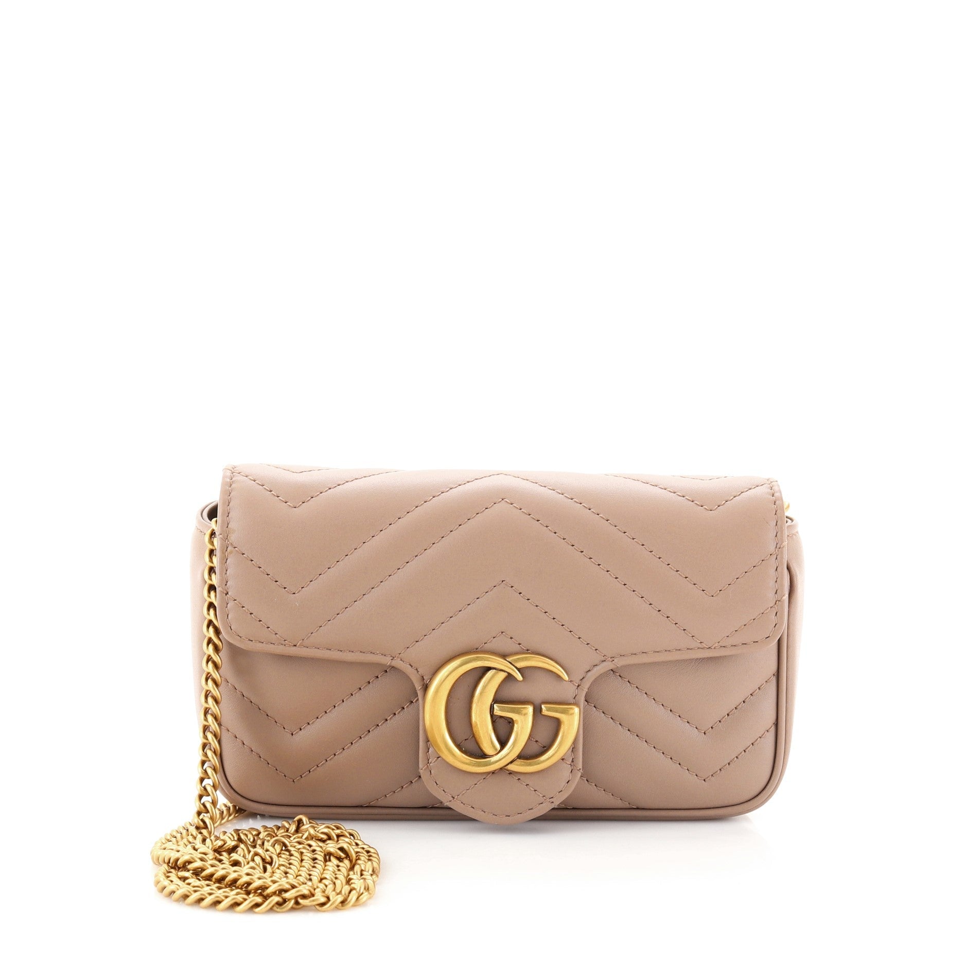 GG Marmont Flap Bag Matelasse Leather Super Mini